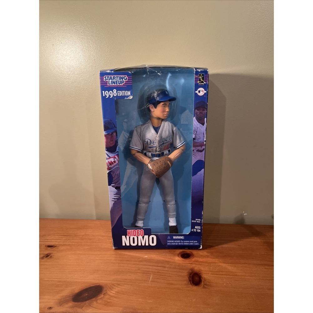 Vintage 1998 Edition Los Angeles Dodgers Hideo Nomo Starting Lineup 12" Figure